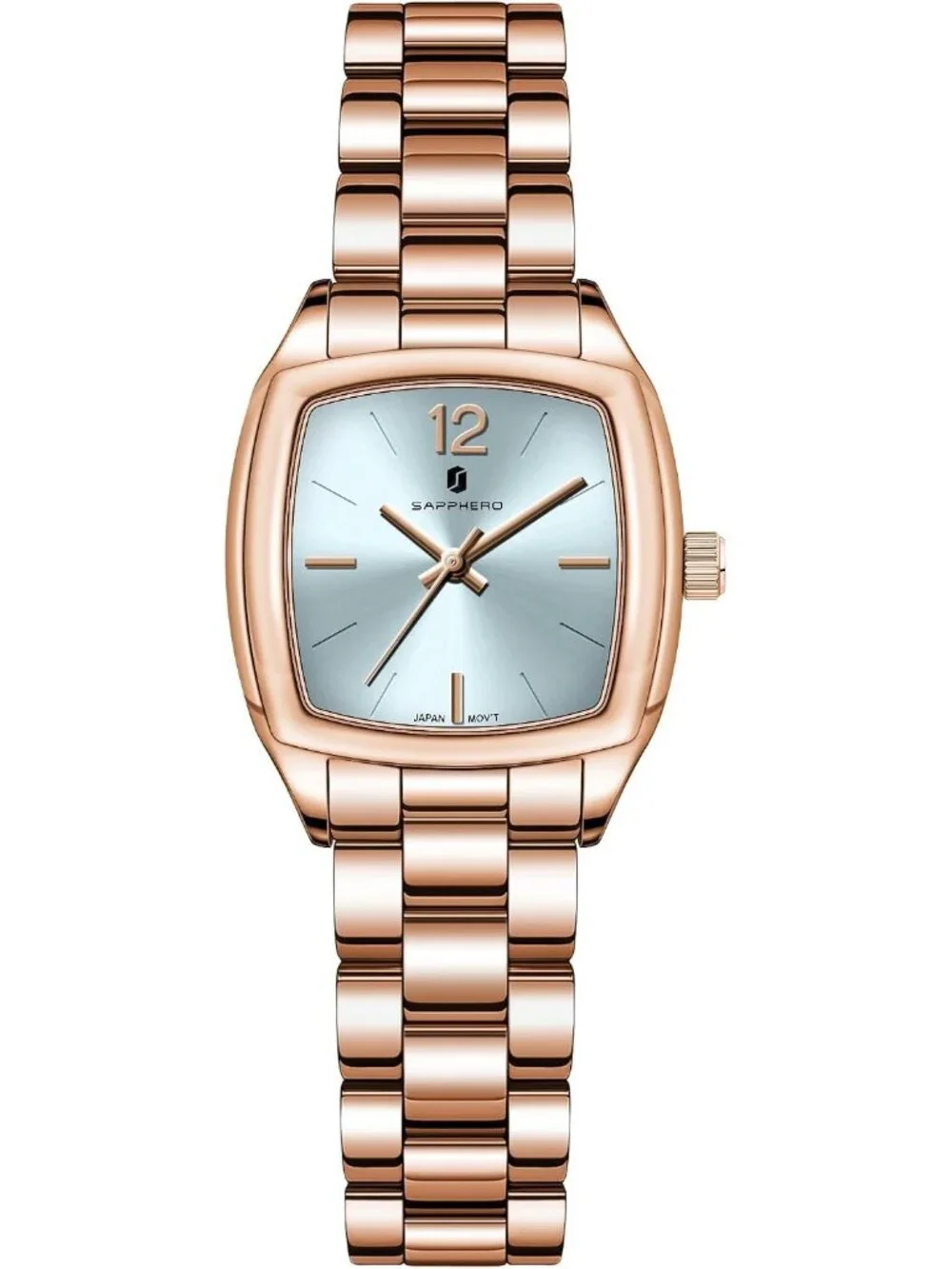 Women's Rose Gold Strap/ Blue Face Luxury Analog Waterproof Elegant Wrist Watch